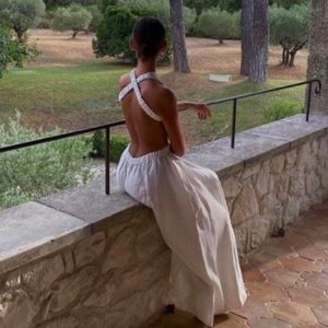 SIR the label Alena backless linen dress, size 1